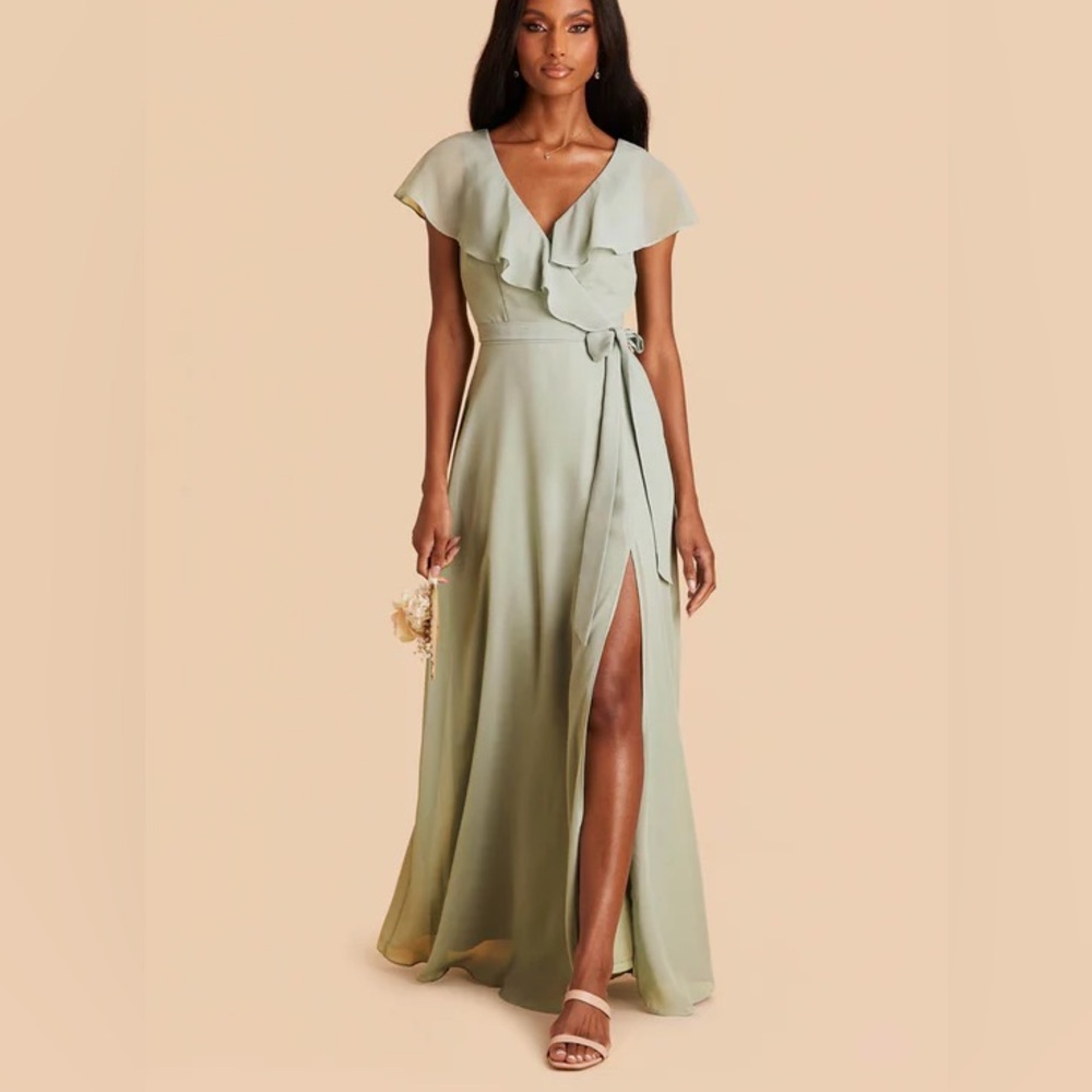 Birdy Grey “Jackson” Bridesmaid Dress Sage/Seafoam color